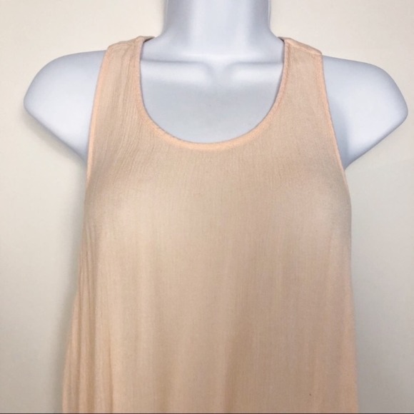 Banana Republic Racerback Semi Sheer Lightweight Tank Top Peach Size XS - Picture 4 of 6